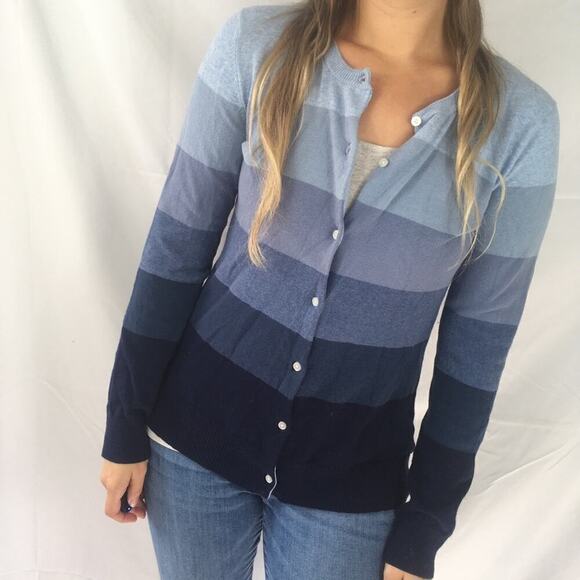 Liz Claiborne Color Block Button Up Cardigan XS - Picture 2 of 8